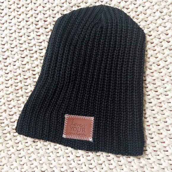 Love Your Melon Black Cotton Beanie - Picture 3 of 7